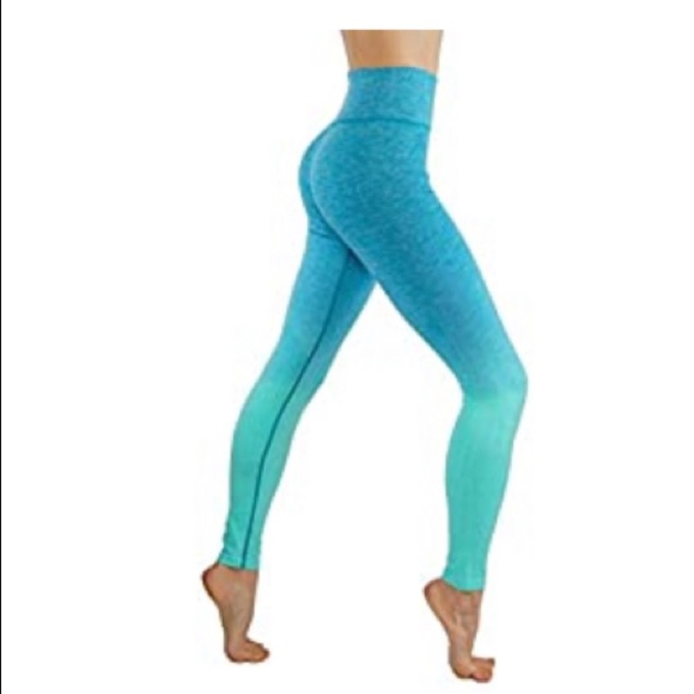 Turquoise Ombré seamless leggings